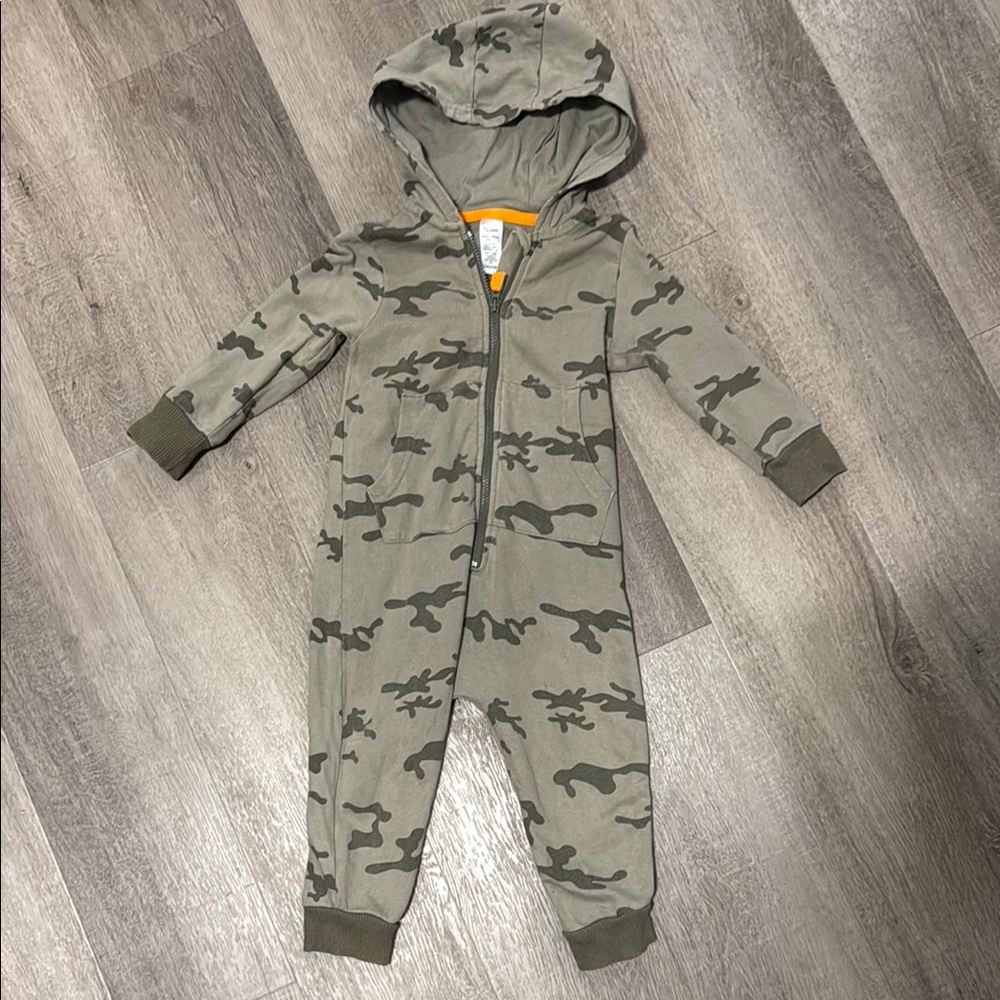 George Green and Gray Footies One Piece